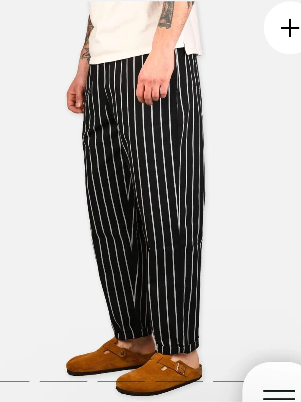 Cookman Chef Pants Stripe Black Size S Unisex - Picture 4 of 16